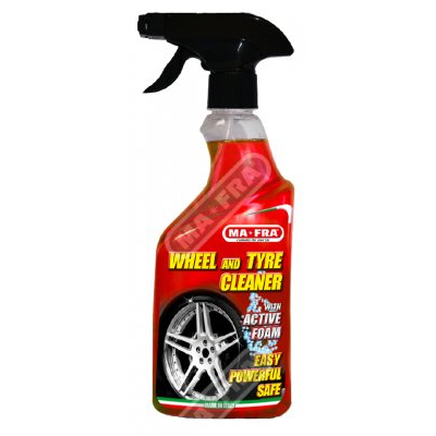 Препарат с активна пяна за почистване на гуми, тасове и джанти Wheel & Tyre Cleaner, 500мл